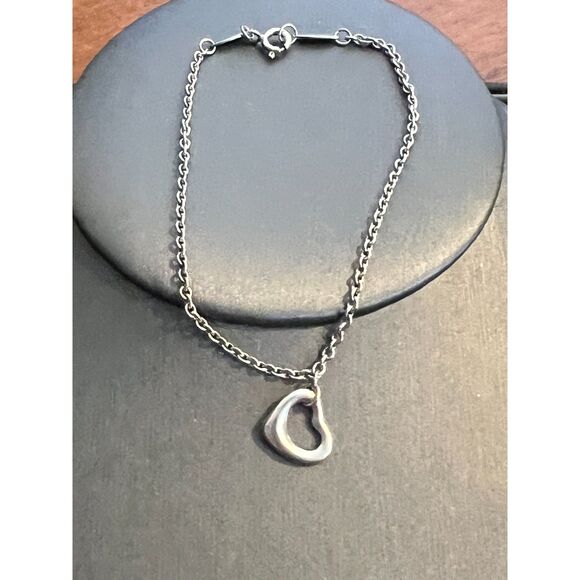 Tiffany and Co. Bracelet Peretti Open Heart Silver 925 - Picture 1 of 8